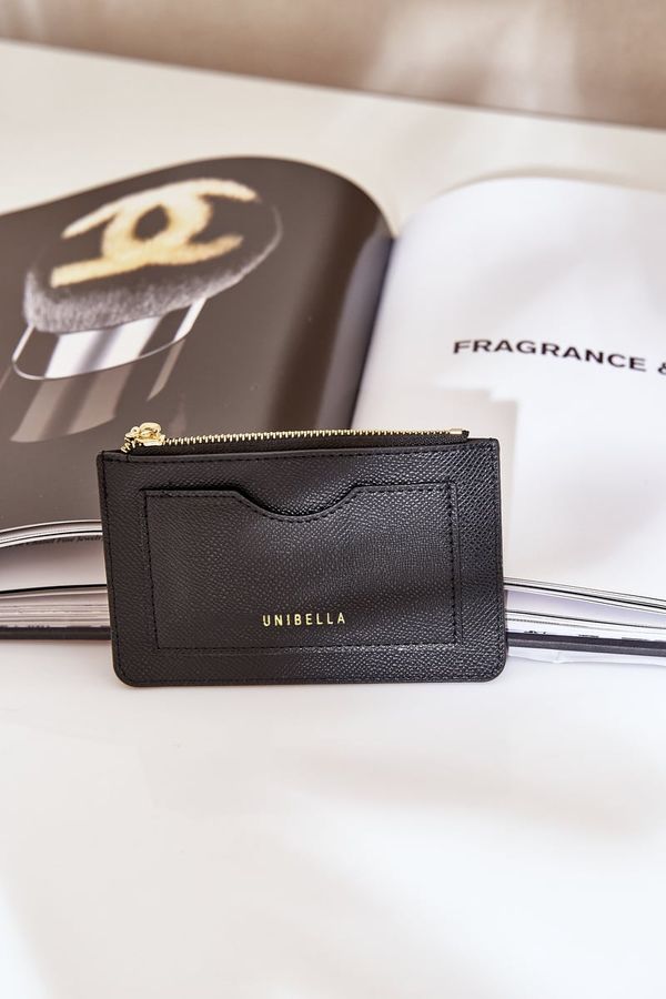 marka niezdefiniowana marka niezdefiniowana Card Holder Women's Wallet With Keychain Black Therinore