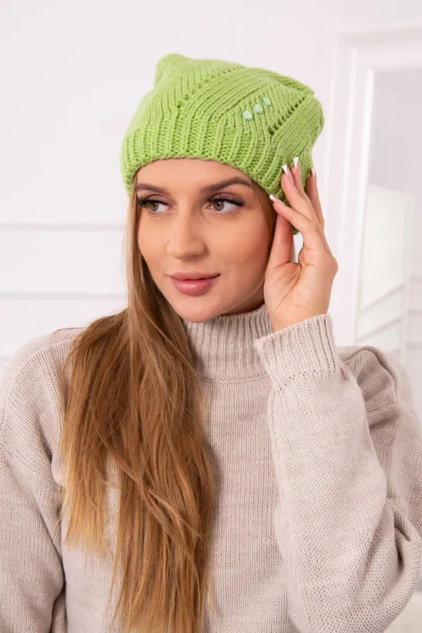 marka niezdefiniowana marka niezdefiniowana Women's cap Jolanta K295 kiwi