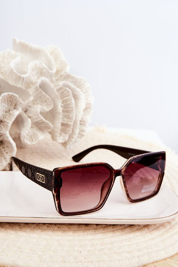 marka niezdefiniowana marka niezdefiniowana Women's UV400 Brown Sunglasses