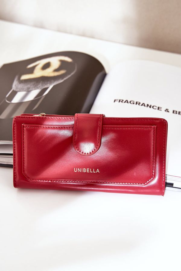 marka niezdefiniowana marka niezdefiniowana Women's Wallet Made Of Eco Leather Red Kalinessa
