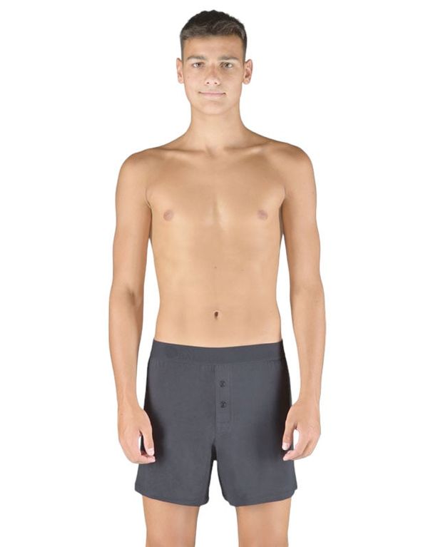 Gino Men's Boxer Shorts Gino Bamboo Grey