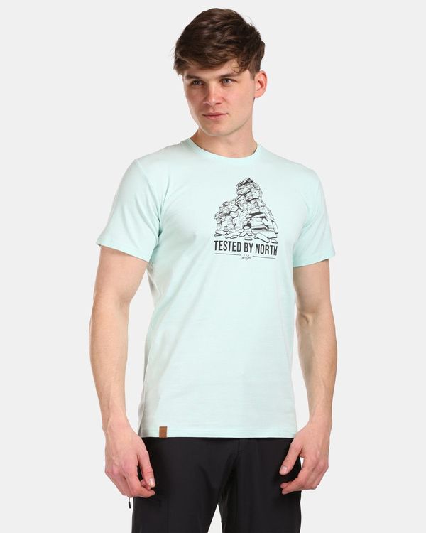 Kilpi Men's cotton T-shirt Kilpi DISCOVER-M Menthol
