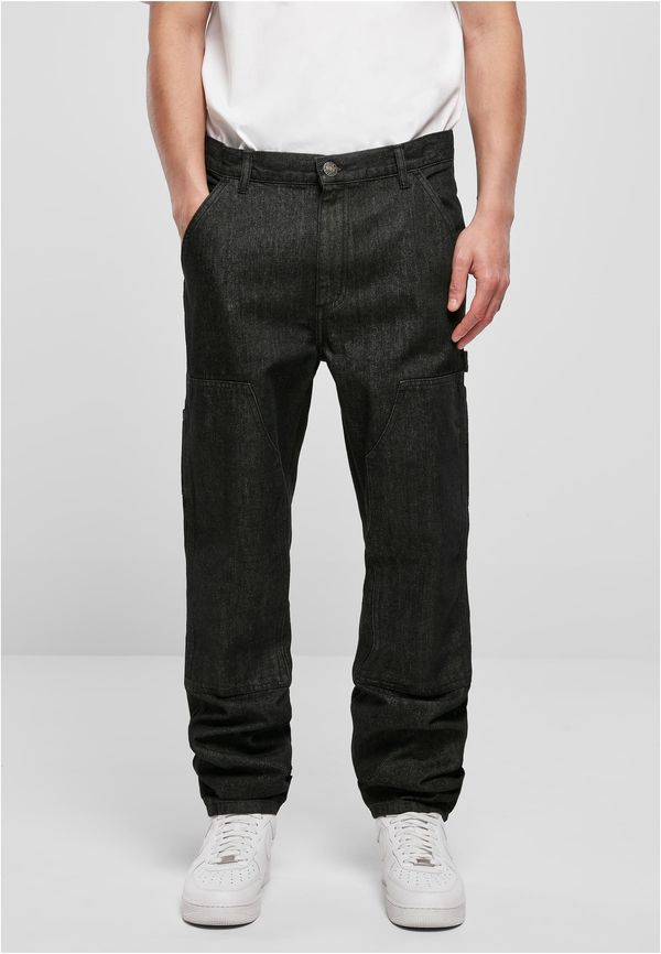 Urban Classics Men's Double Knee Jeans Black