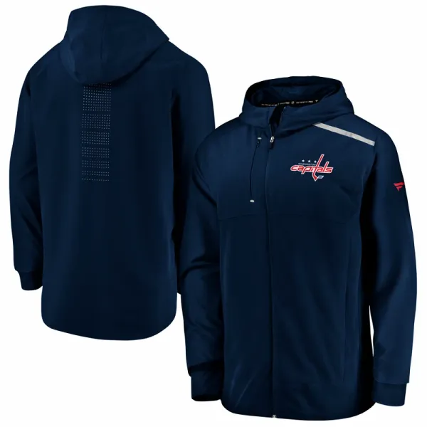 Fanatics Men's Fanatics Clutch Anorak NHL Washington Capitals Jacket, XL
