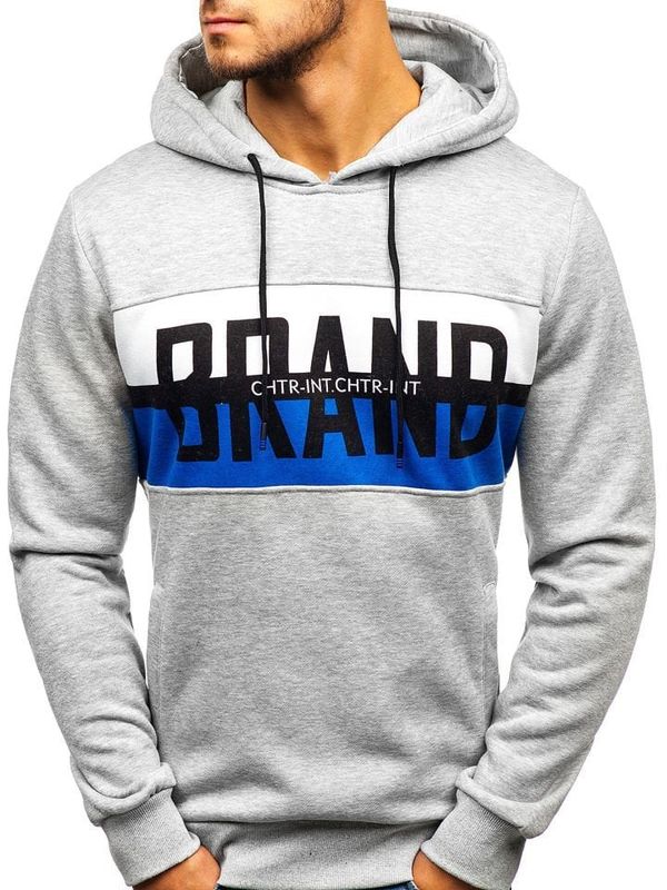 Kesi Men's hooded sweatshirt KS1803 - grey,