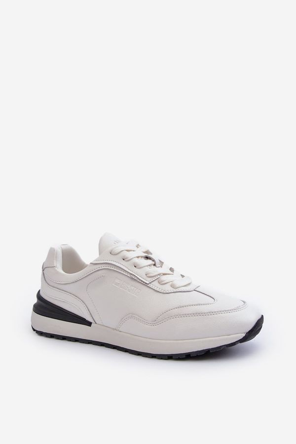 BIG STAR SHOES Men's leather sneakers BIG STAR White