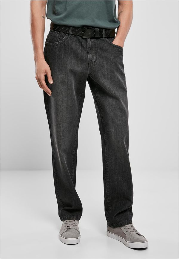 Urban Classics Men's Loose Jeans Black/Washed
