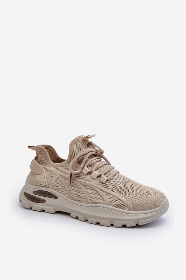BIG STAR SHOES Men's sneakers HI-POLY SYSTEM Big Star Beige