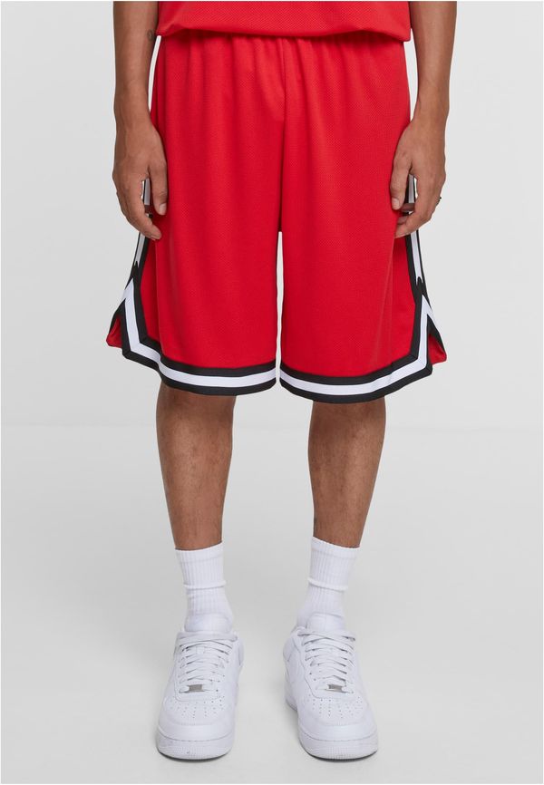 UC Men Men's Stripes Mesh Shorts - Red