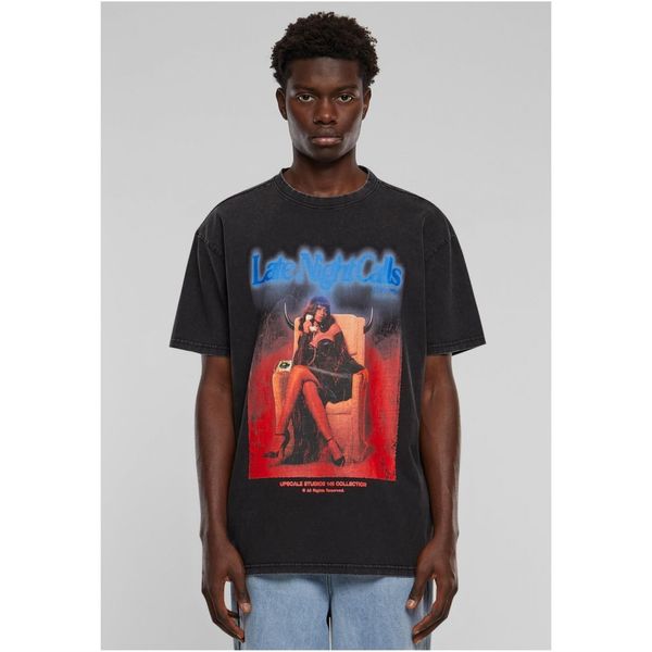 Mister Tee Men's T-shirt Late Night Calls Acid Heavy Oversize - black