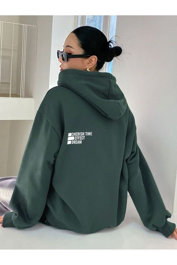 MOONBULL MOONBULL Nefti Unisex Dream Effect Printed Hooded Sweatshirt