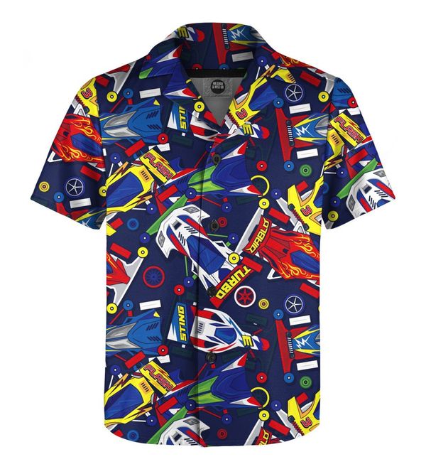 Mr. GUGU & Miss GO Mr. GUGU & Miss GO Kids's Shirt SH-K1608 Navy Blue