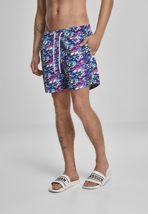 UC Men Multicolored swimsuit blue-pink