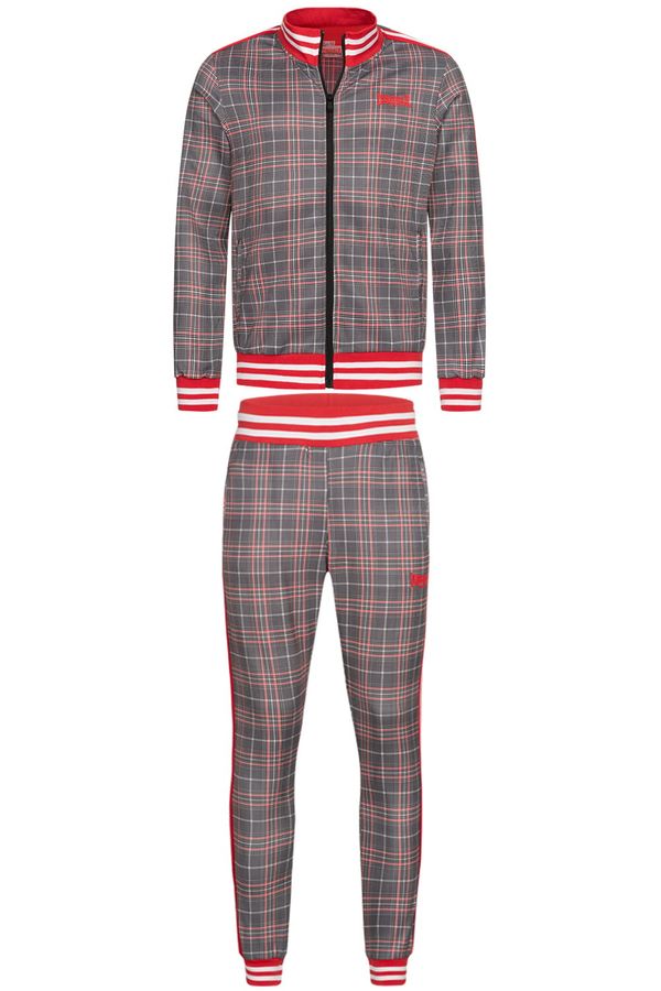 Lonsdale Muška trenirka Lonsdale 117343-White/Black/Red