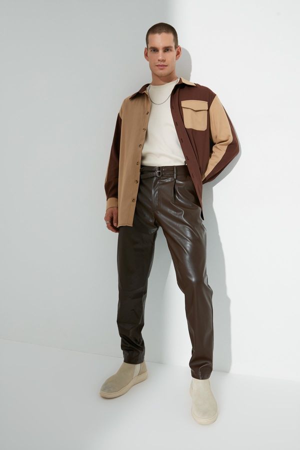 Trendyol Muške pantalone Trendyol Brown
