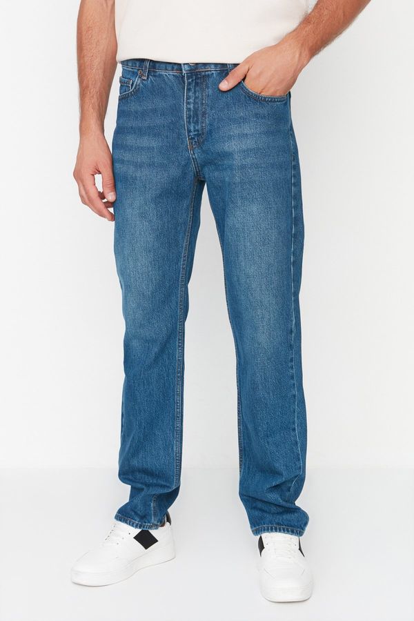 Trendyol Muške traperice Trendyol TMNAW23JE00023/Navy blue