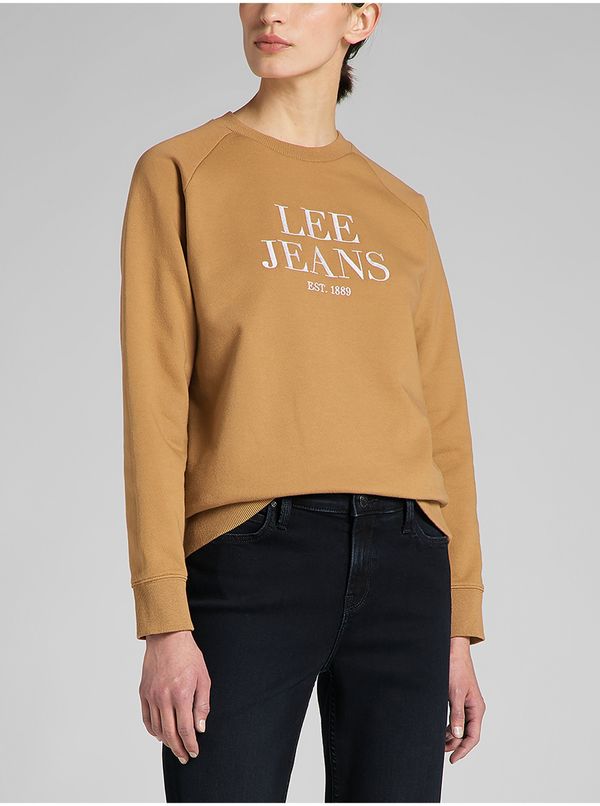 Lee Mustard Womens Sweatshirt Lee Crew - Women