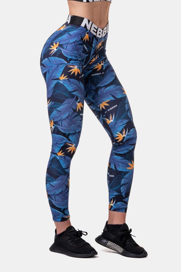 NEBBIA Nebbia Mid-waist Ocean Power Leggings 566 ocean blue S