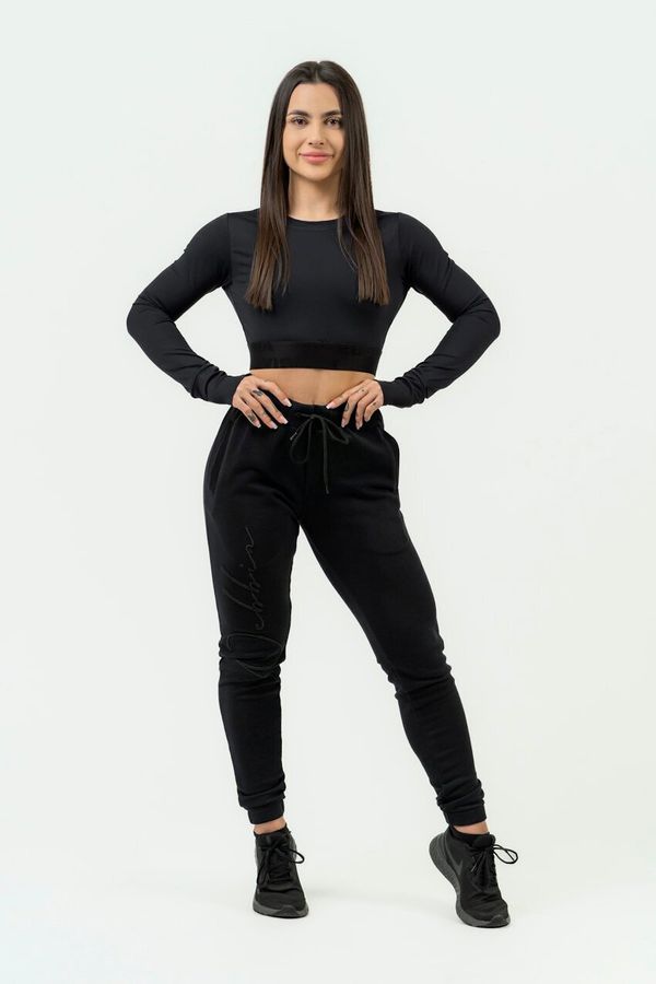 NEBBIA Nebbia WOMEN'S SIGNATURE INTENSE LOOSE SWEATPANTS 846 Black L