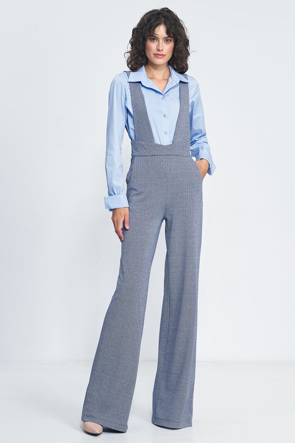Nife Nife Woman's Overall KM32 Navy Blue