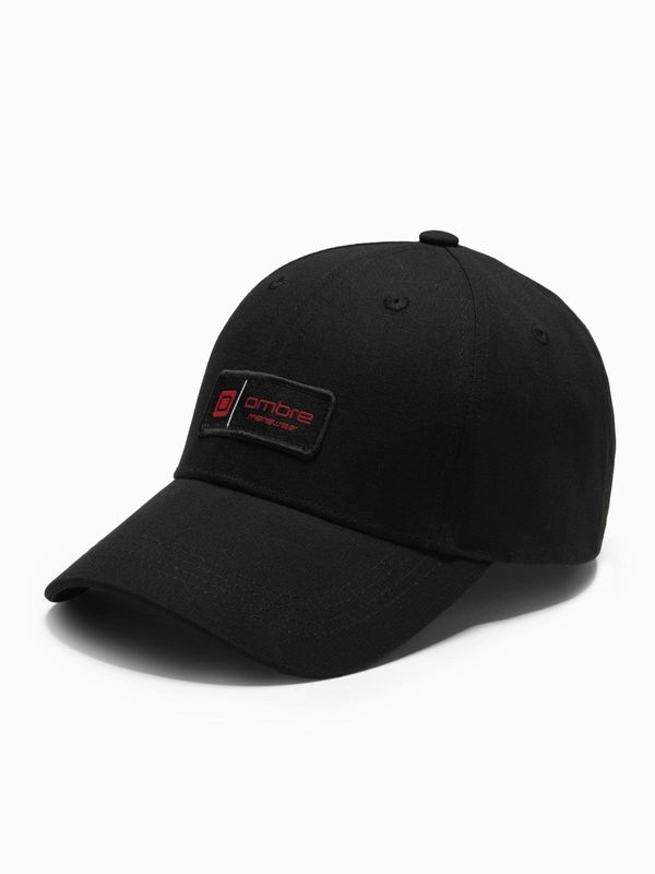 Ombre Ombre Men's baseball cap with patch - black