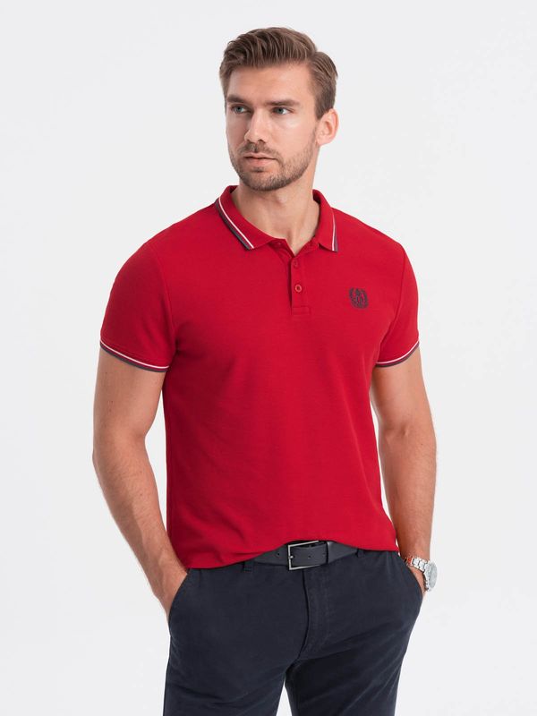 Ombre Ombre muška polo majica s kontrastnim oblogama