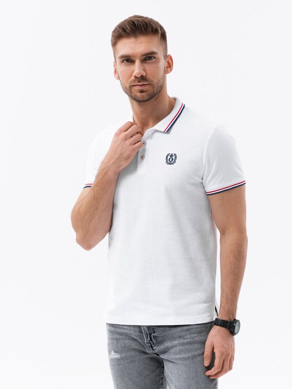 Ombre Ombre muška polo majica s kontrastnim oblogama