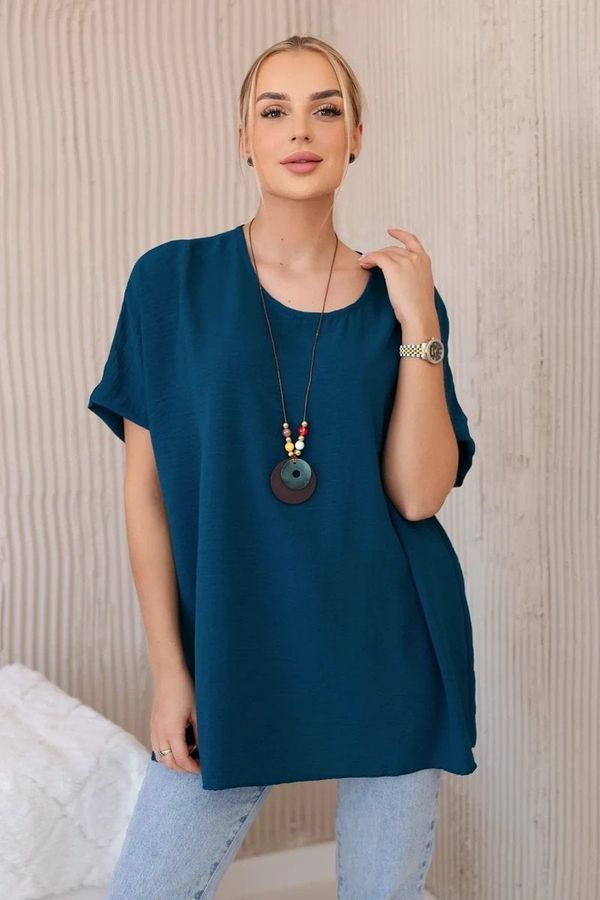 Kesi Oversized blouse with nautical pendant