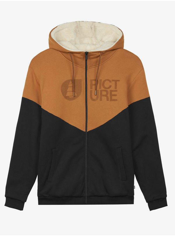Picture Picture Plush Men's Brown-Black Zip Hoodie - Men