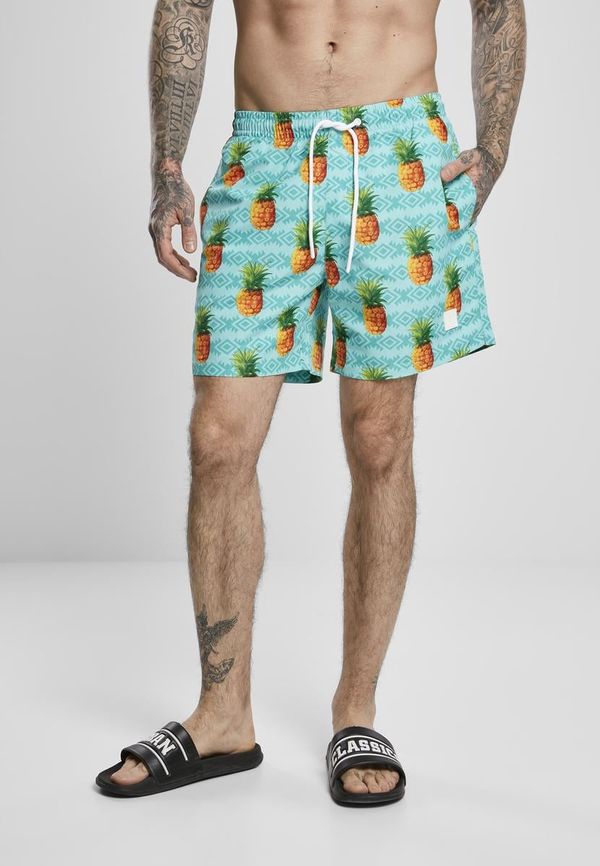 UC Men Pineapple aop swim shorts pattern