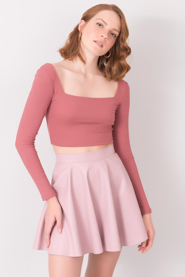 Fashionhunters Pink BSL striped blouse