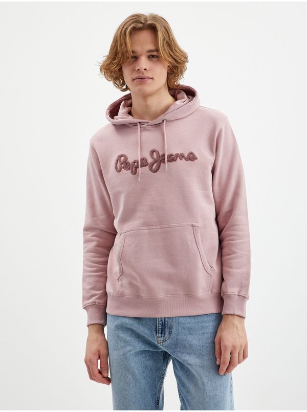 Pepe Jeans Pink men's hoodie Pepe Jeans Ryan - Men's