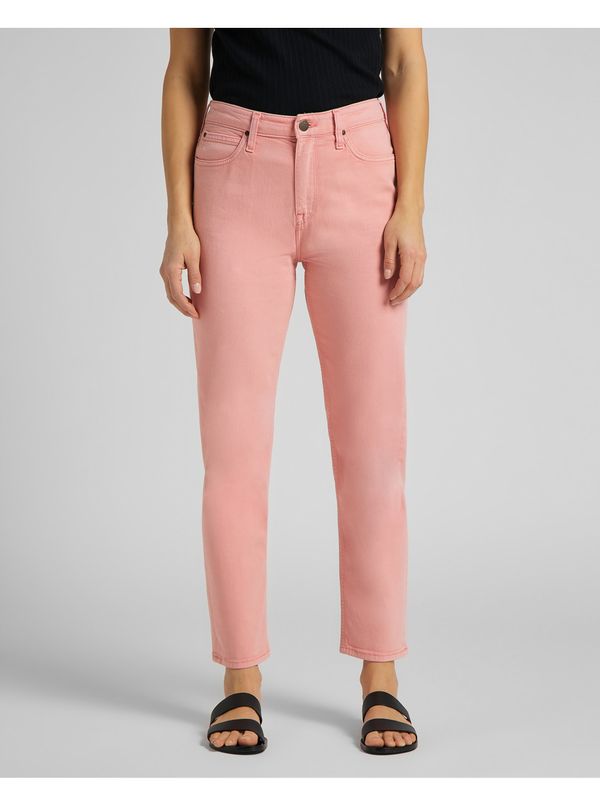 Lee Pink women's straight fit jeans Lee Carol - Women