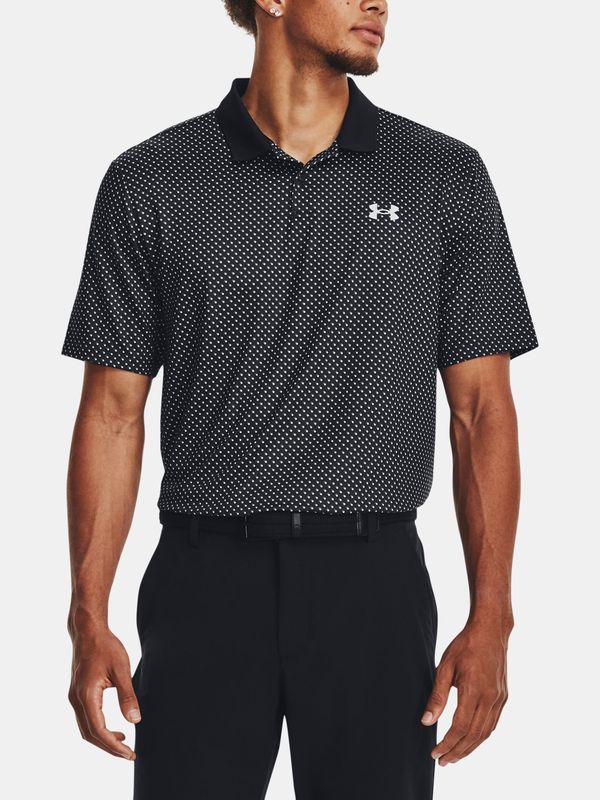 Under Armour Pod oklopnom majicom UA Perf 3.0 tiskani polo-BLK - muškarci