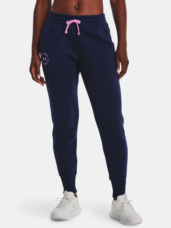 Under Armour Pod oklopom sweatpants rival runo grb joggers-NVY - Žene