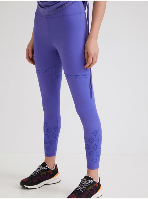 DESIGUAL Purple Desigual Vela Womens Leggings - Women