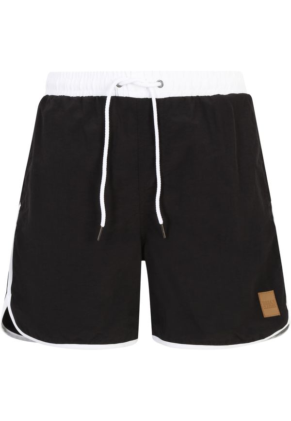 Urban Classics Retro swimwear blk/wht