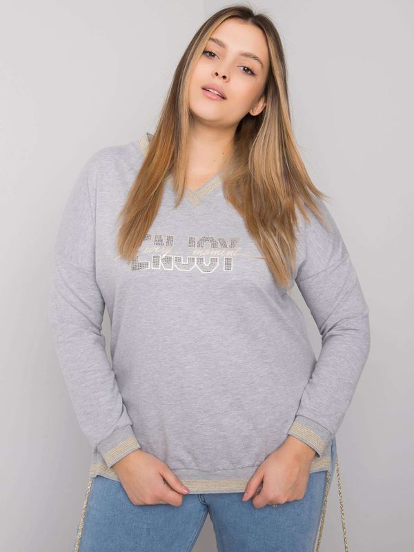 Fashionhunters RUE PARIS Lady's blouse made of sea cotton