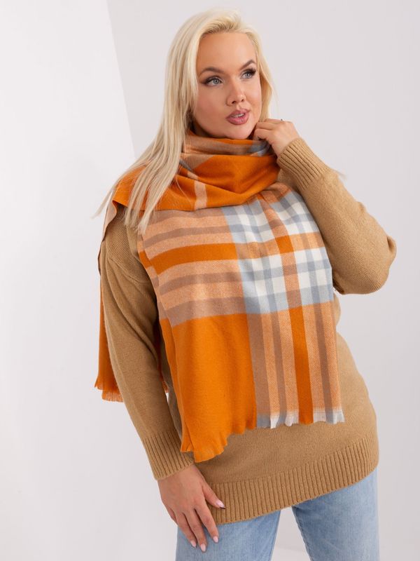 Wool Fashion Italia Scarf-AT-SZ-23125-1.26-dark orange