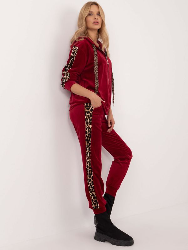 Italy Moda Set-DHJ-KMPL-9137.25-burgundy