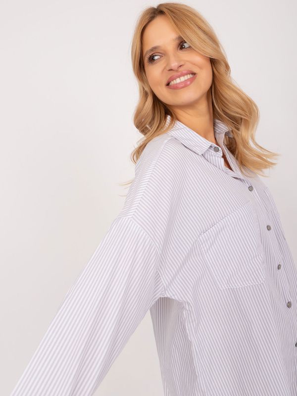BY POMMES LIFE Shirt-BP-KS-1012V-2.70-white-grey
