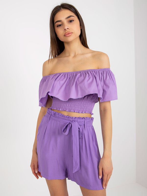 Fresh Made Shorts-D73760R62159KA-purple