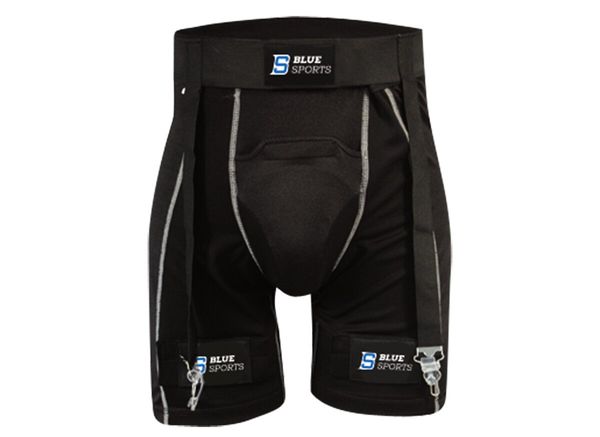 Blue Sports Shorts with jockstrap and suspenders Blue Sports Compression SR, S