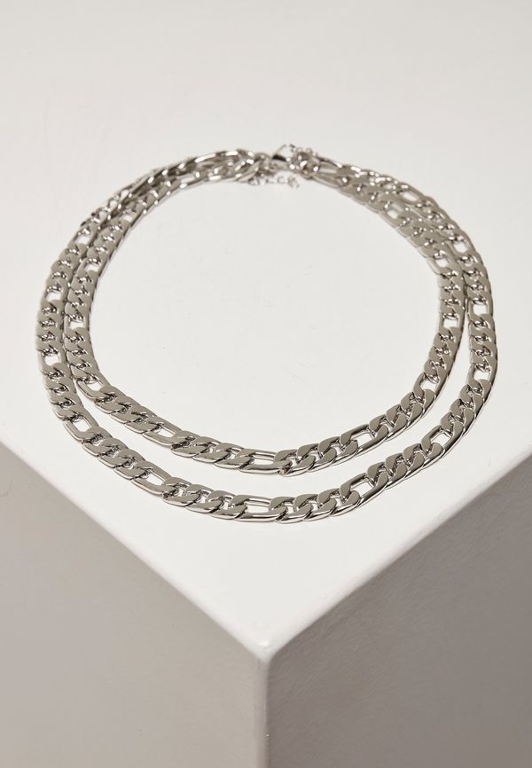 Urban Classics Accessoires Silver Figaro Layering Necklace