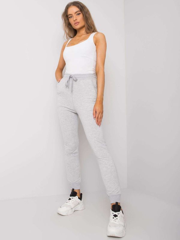 Fashionhunters Siva trenirka za trčanje