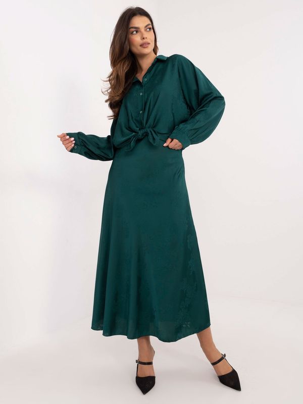 Italy Moda Skirt-DHJ-SD-19293.67-dark green