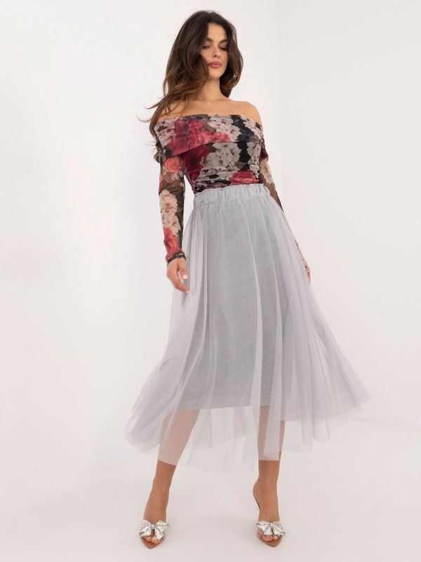 Italy Moda Skirt-DHJ-SD-19568.13X-gray