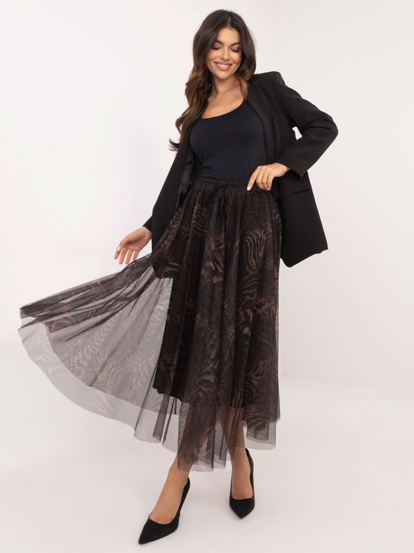 Italy Moda Skirt-DHJ-SD-19981-6.25-brown