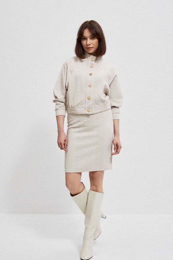 Moodo Skirt with cable embossing