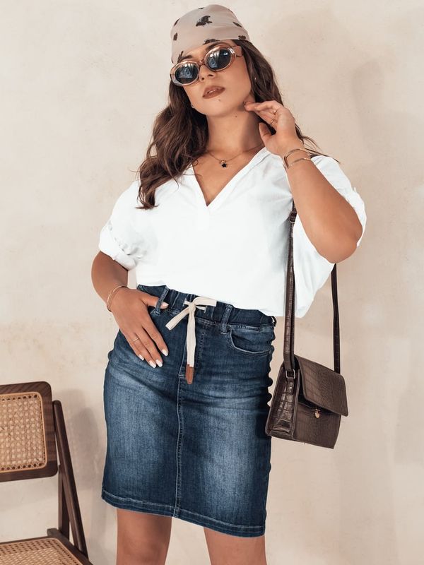 DStreet Spódnica jeansowa DENIMFIT niebieska Dstreet